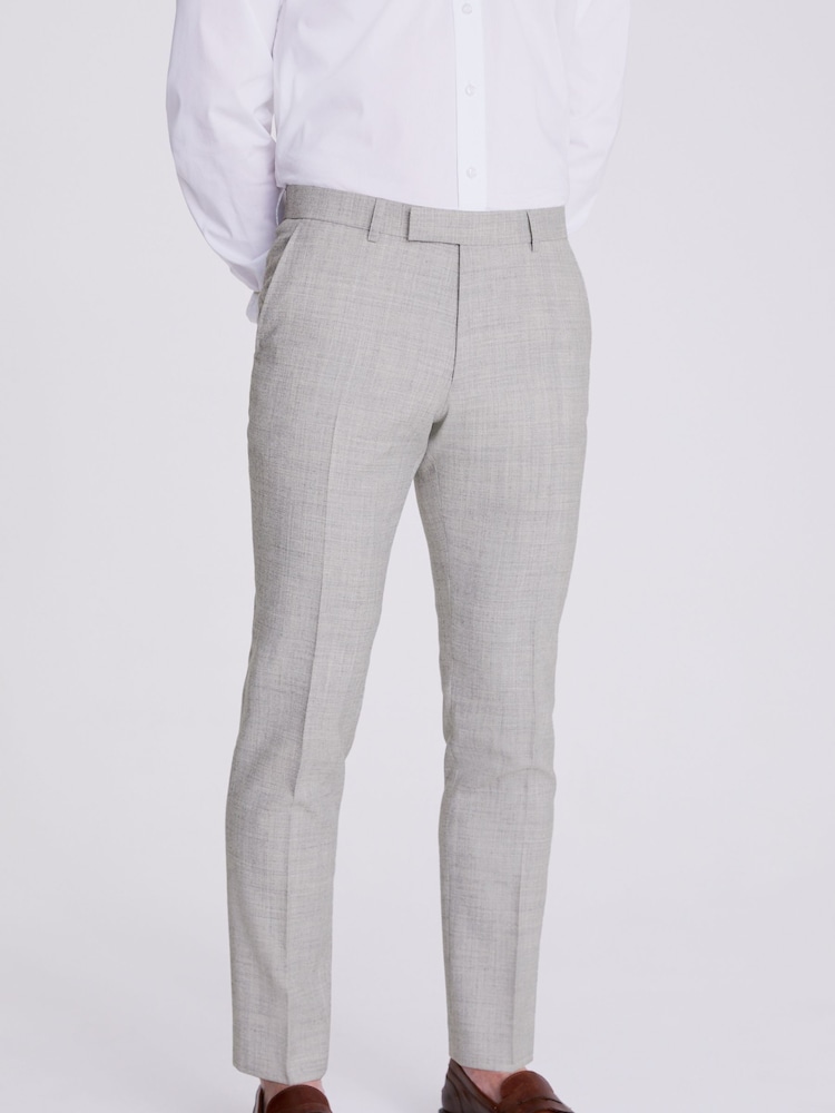 MOSS Light Grey Slim Fit Trousers - Image 1 of 3 MOSS Light Grey Slim Fit Trousers - Image 1 of 3