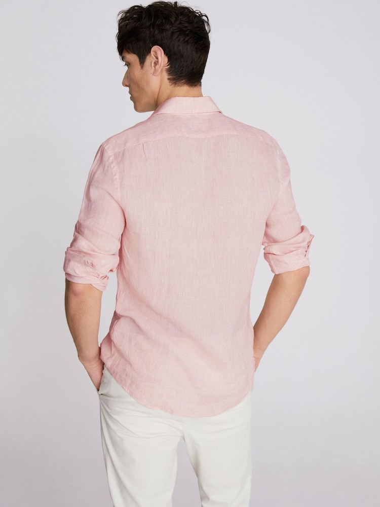 Tailored Fit 100% Linen Shirt - Image 1 of 4 Tailored Fit 100% Linen Shirt - Image 1 of 4