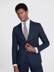 MOSS Slim Fit de linho Linen Jacket - Imagem 4 de 6