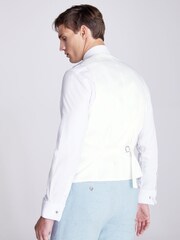 MOSS Blue Tailored Fit Donegal Waistcoat - Image 2 of 3