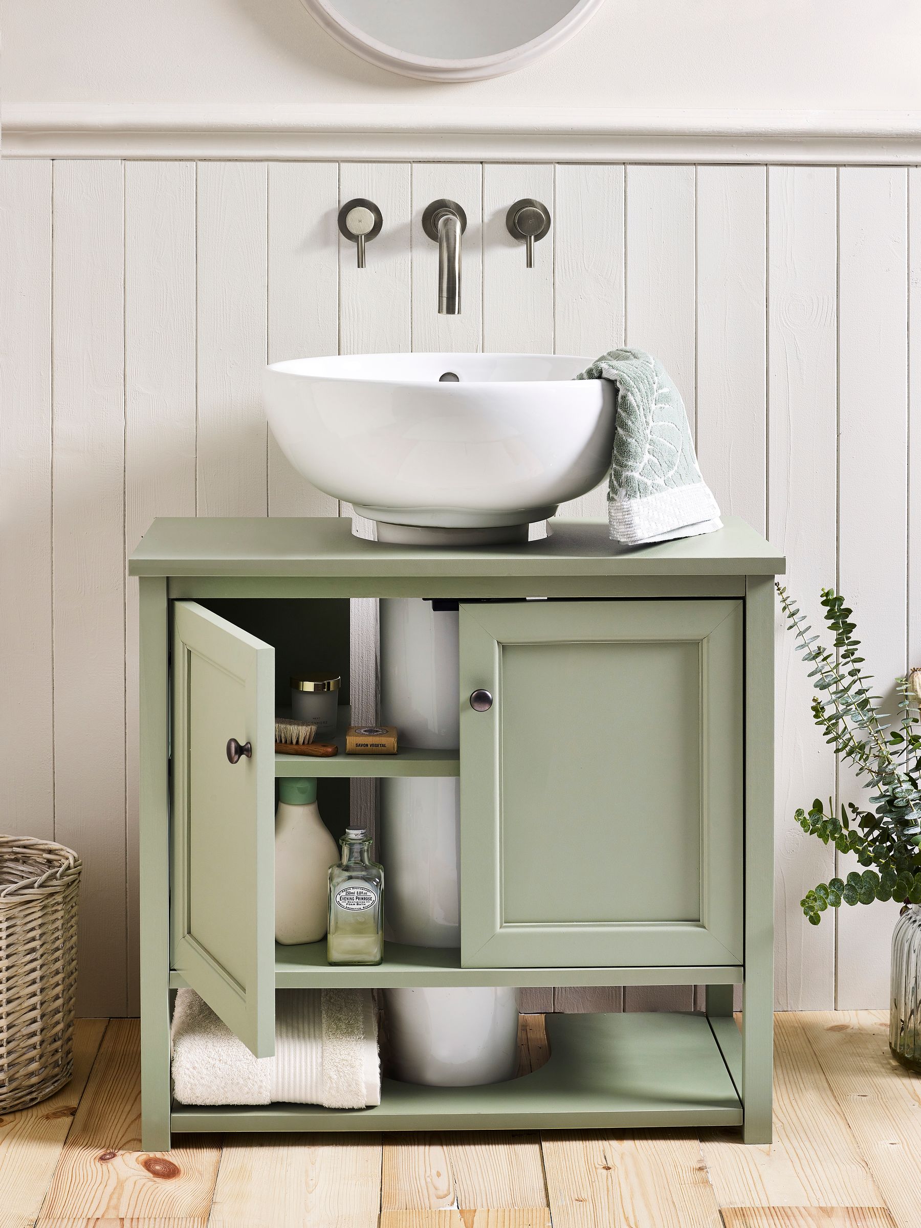 Bathroom sink with under cupboard 2025