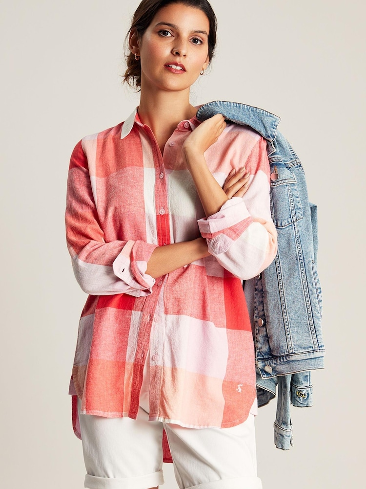 Joules Lorena Longline Woven Shirt - Image 1 of 1 Joules Lorena Longline Woven Shirt - Image 1 of 1