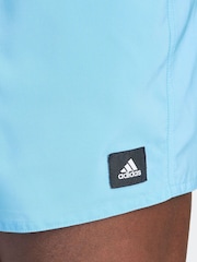 adidas sky Blue Solid CLX Short Length Swim Shorts - Image 4 of 6