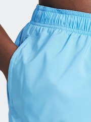 adidas sky Blue Solid CLX Short Length Swim Shorts - Image 5 of 6