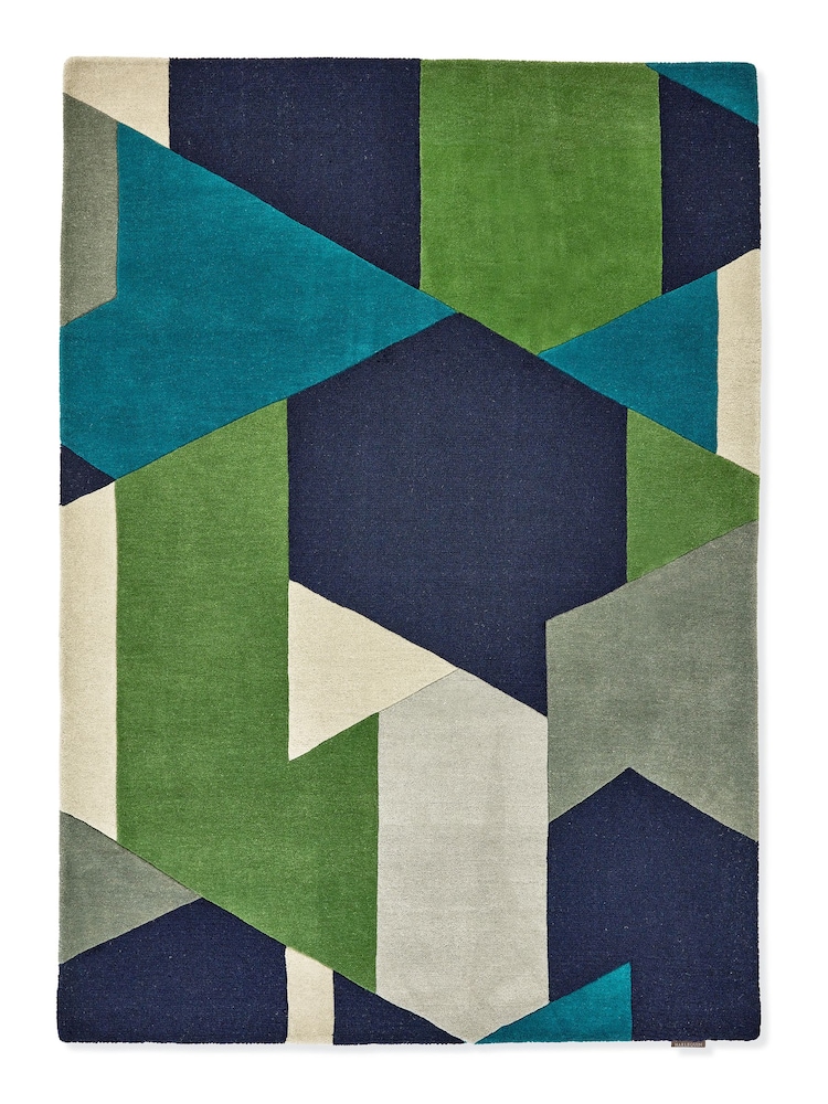 Harlequin Blue Popova Rug - Image 4 of 4 Harlequin Blue Popova Rug - Image 4 of 4