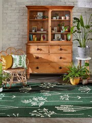 Scion Green Stipa Rug - Image 2 of 4
