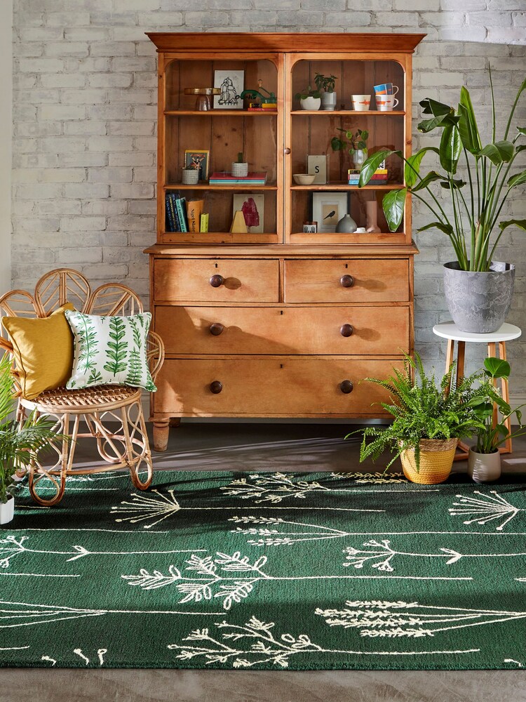 Scion Green Stipa Rug - Image 2 of 4