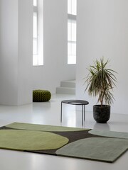 Brink & Campman Green Decor Plateau Rug - Image 1 of 4