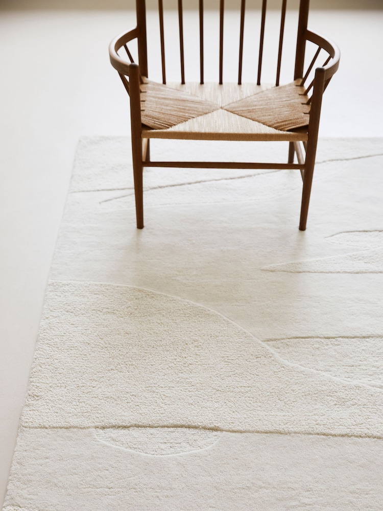 Brink & Campman White Decor Scape Rug - Image 2 of 4 Brink & Campman White Decor Scape Rug - Image 2 of 4