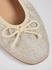 LK Bennett Metallic Trilly Ballerina Pumps - Image 4 of 4