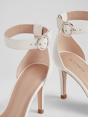 LK Bennett Natural Ivy Leather Single Strap Sandals - Image 4 of 4