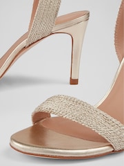 LK Bennett Metallic Ivette Rope Sandals - Image 4 of 4