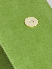 Grün - Lk Bennett Dominica Clutch aus Veloursleder - Bild 5 von 5