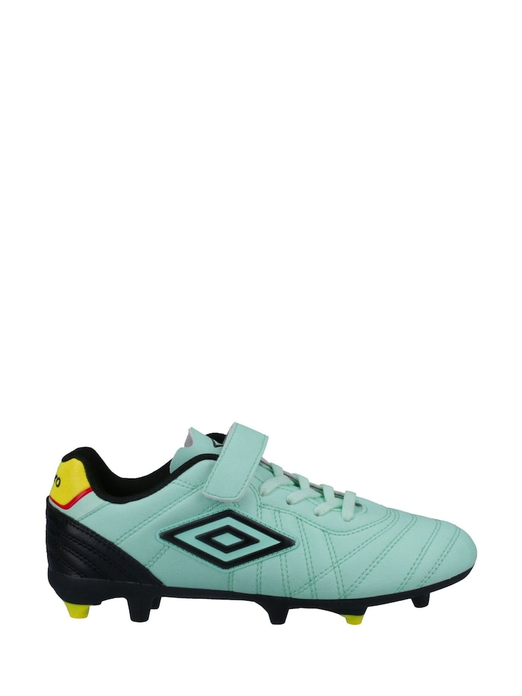 Umbro Blue Junior Speciali Liga Firm Ground Velcro Football Boots - Image 1 of 4
