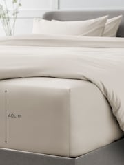 Sábana 100% algodón egipcio satinado de 400 hilos Collection Luxe - Imagen 1 de 1