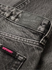 Superdry Black Mid Rise Wide Leg Jeans - Image 6 of 7