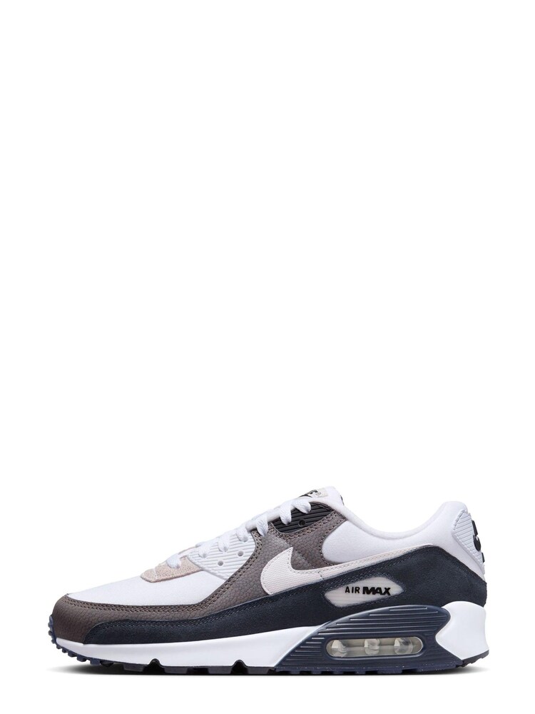 Nike Grey/Black Air Max 90 Trainers - Image 4 of 10
