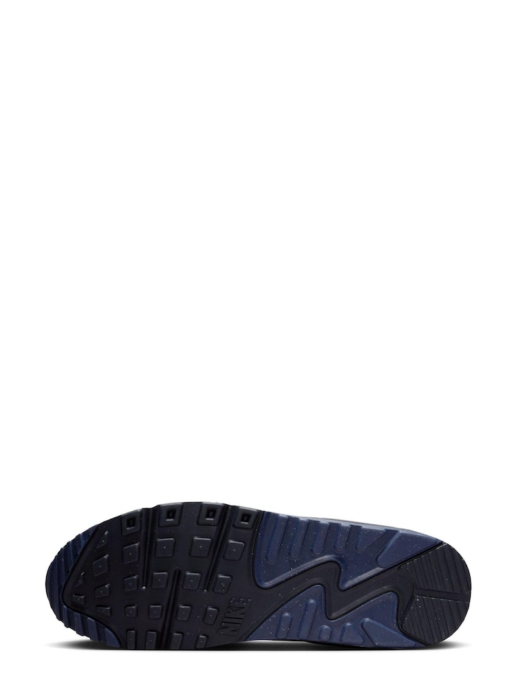 Nike Grey/Black Air Max 90 Trainers - Image 8 of 10