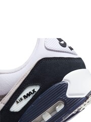 Nike Grey/Black Air Max 90 Trainers - Image 9 of 10