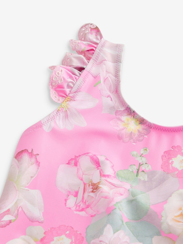 Rosa floral - Bañador con mangas de volantes (3 meses-12 años) - Imagen 8 de 8 Rosa floral - Bañador con mangas de volantes (3 meses-12 años) - Imagen 8 de 8