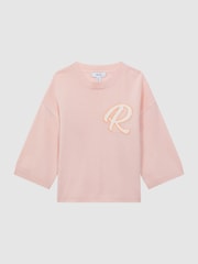 Reiss Pink Afi 9-13 yrs Wool Blend Motif Jumper - Image 2 of 6