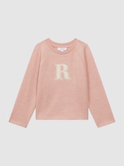 Reiss Apricot Connie 4-9 yrs Cotton Blend Crew Neck Top - Image 1 of 5