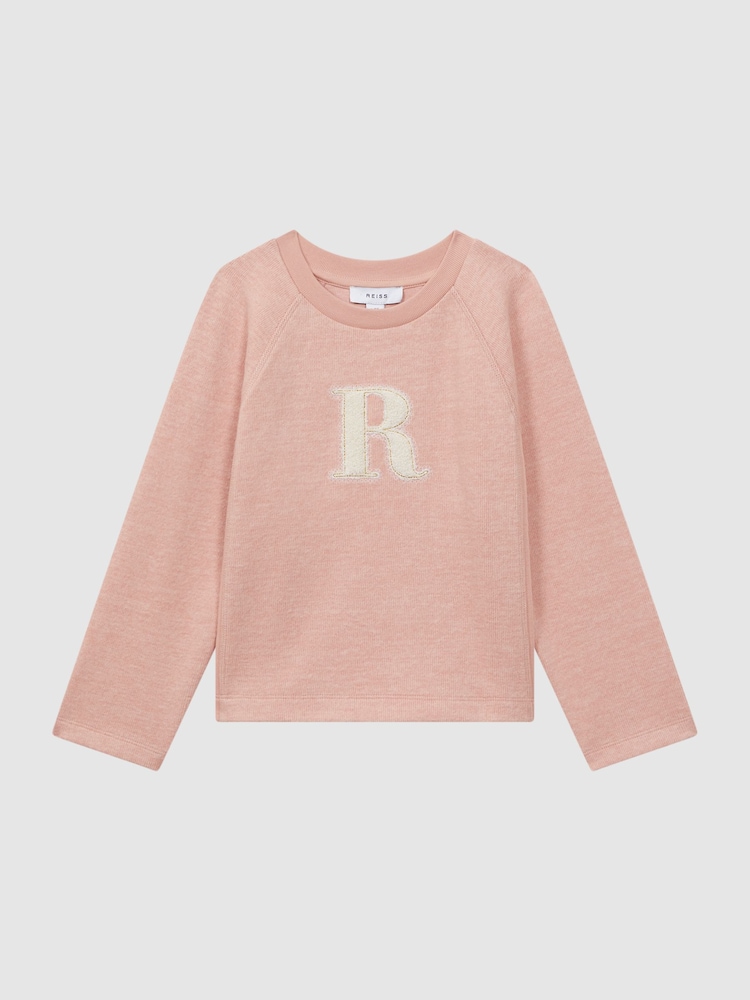 Reiss Apricot Connie 4-9 yrs Cotton Blend Crew Neck Top - Image 1 of 5