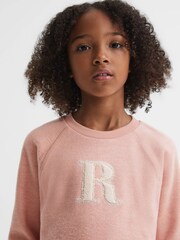 Reiss Apricot Connie 4-9 yrs Cotton Blend Crew Neck Top - Image 4 of 5