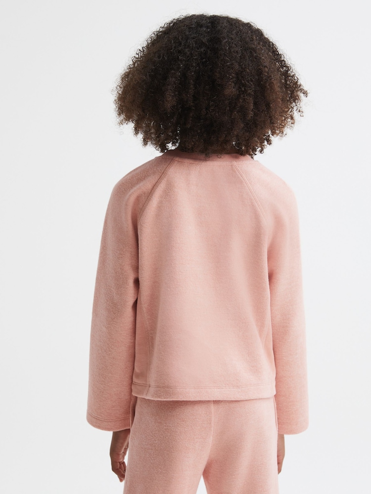 Reiss Apricot Connie 4-9 yrs Cotton Blend Crew Neck Top - Image 5 of 5