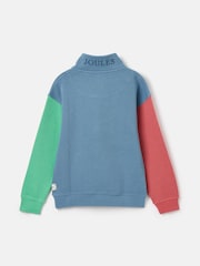 Joules Boys' Alistair Blue Boys' Quarter Zip Sweatshirt - Image 2 of 5