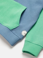 Joules Boys' Alistair Blue Boys' Quarter Zip Sweatshirt - Image 4 of 5