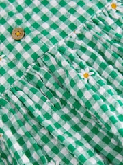 Green Embroidered Daisy Relaxed 100% Cotton Dress (3mths-8yrs) - Image 9 of 9