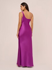 Aidan by Adrianna Papell Satin A-Line Gown - Image 2 of 7