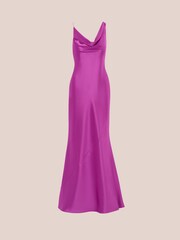 Aidan by Adrianna Papell Satin A-Line Gown - Image 6 of 7