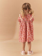 Ditsy - Čipka Trim obleka (3mths-7yrs) - Slika 3 iz 7