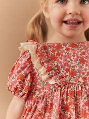 Ditsy - Čipka Trim obleka (3mths-7yrs) - Slika 4 iz 7