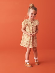 Cream Floral Printed Collar Dress (3mths-10yrs) - Image 2 of 8