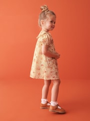 Cream Floral Printed Collar Dress (3mths-10yrs) - Image 5 of 8