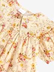 Cream Floral Printed Collar Dress (3mths-10yrs) - Image 8 of 8