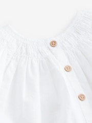 Weiß - Bluse aus 100 % Baumwolle mit Flügelärmeln (3 M.–8 J.) - Bild 8 von 8