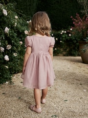 Rose Pink Corsage Flower Girl Dress (3mths-8yrs) - Image 2 of 6