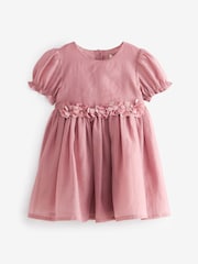 Rose Pink Corsage Flower Girl Dress (3mths-8yrs) - Image 6 of 6