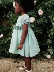 Mint Green Corsage Flower Girl Dress (3mths-8yrs) - Image 3 of 4