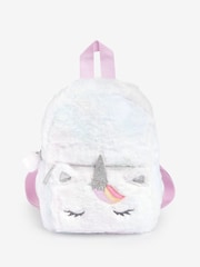 Angels By Accessorize Kids Pink Fluffy Unicorn Backpack - Image 3 of 4