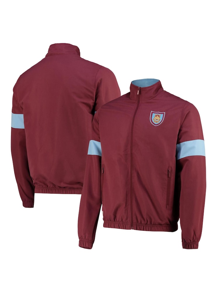 Fanatics Red West Ham United Track Jacket - Image 1 of 3 Fanatics Red West Ham United Track Jacket - Image 1 of 3