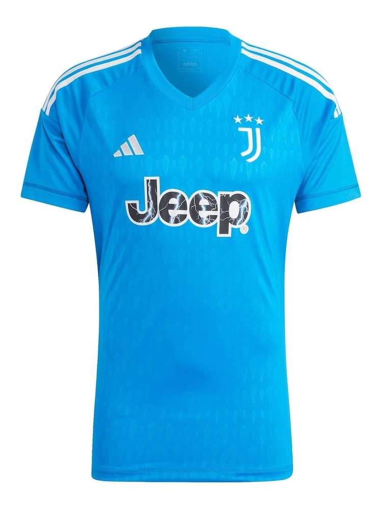adidas Blue Juventus Goalkeeper Shirt - Image 2 of 3 adidas Blue Juventus Goalkeeper Shirt - Image 2 of 3