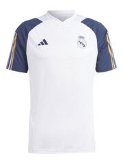 adidas White Real Madrid Training Jersey - Image 2 of 3
