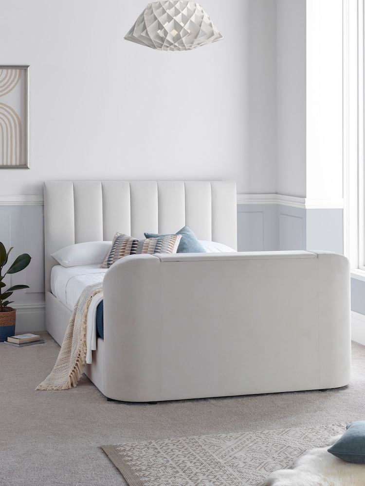 time4sleep Natural Lucille Upholstered TV Bed Frame - Image 2 of 2