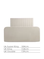 time4sleep Natural Onelife Velvet Upholstered TV Ottoman Storage Bed Bed - Image 5 of 6