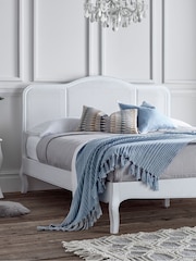 time4sleep White Siena Rattan Bed Frame - Image 2 of 4